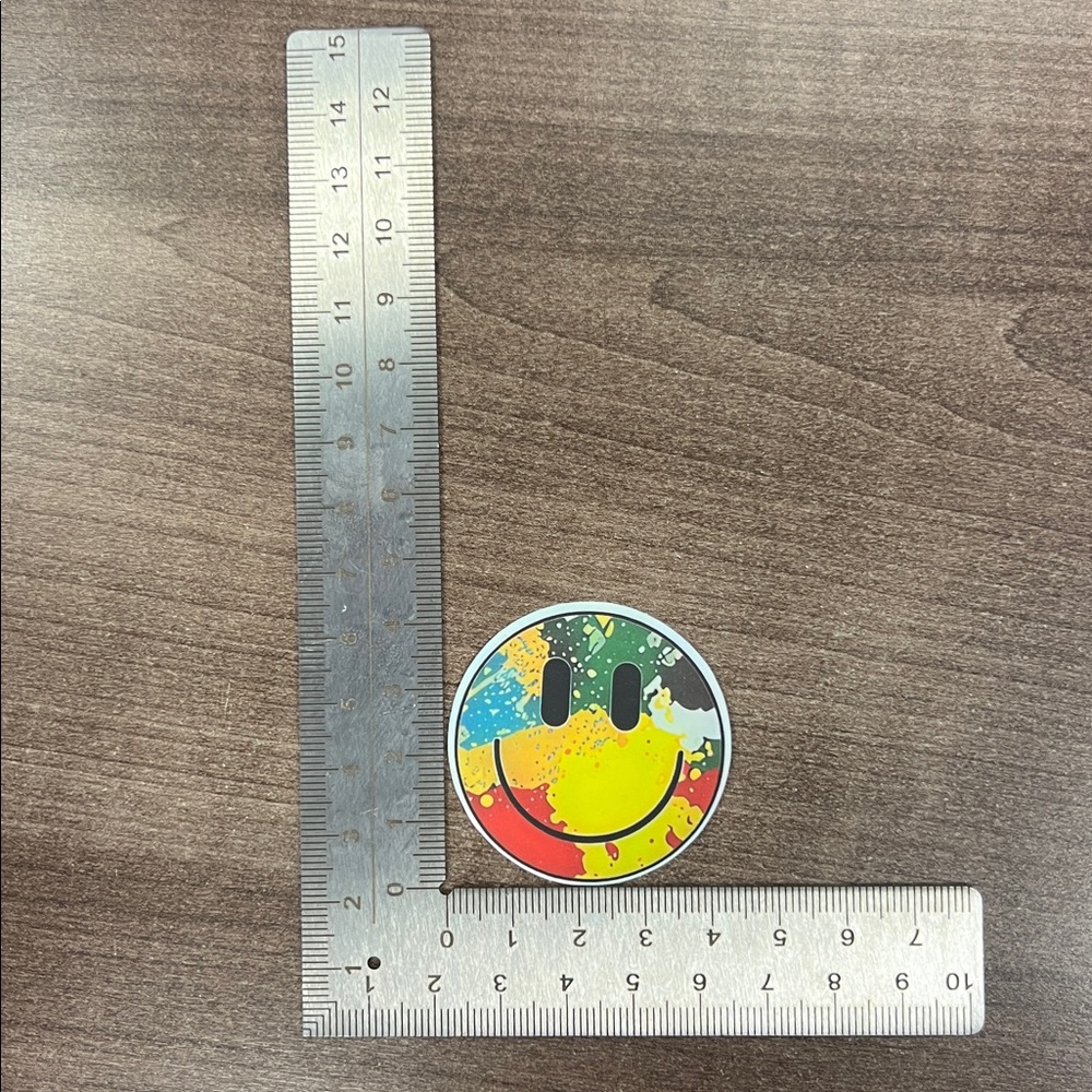 4/$10 Smiley Face Sticker - Picture 2 of 2
